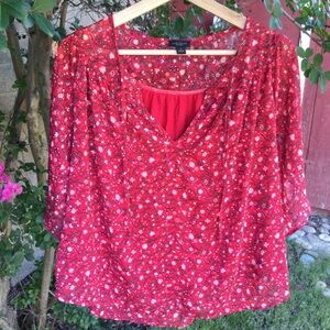 Floral Peasant Blouse